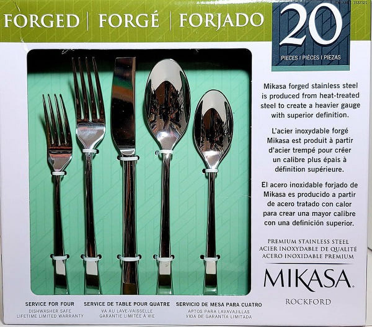 Mikasa Rockford Premium Stainless Steel Flatware Set 20 Pieces