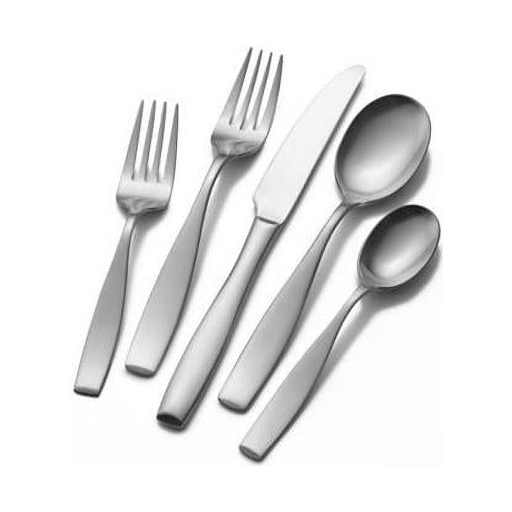Mikasa Satin Loft 65-Piece 18/10 Stainless Steel Flatware Set, Service for 12