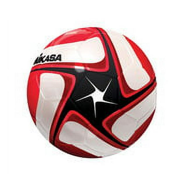 Mikasa Sce Soccer Ball, Size 5, Red and White