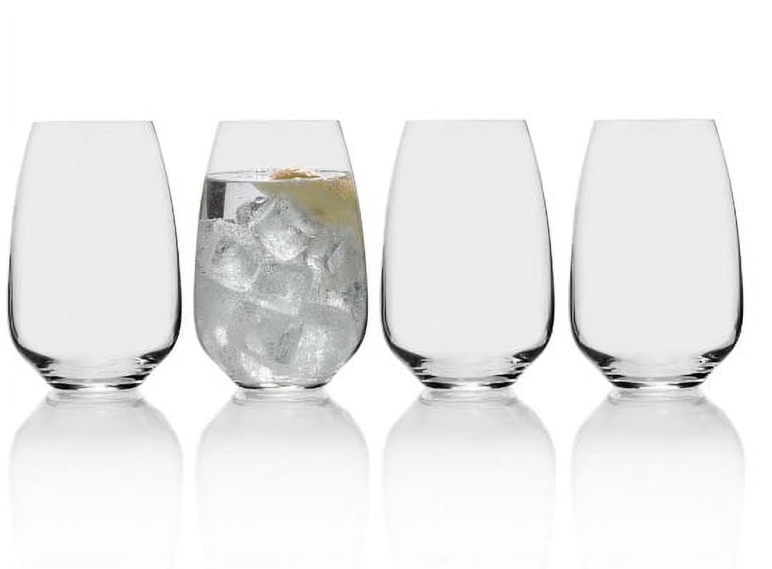 Mikasa Set of 4 Highball Glasses Fine Eurpoean Lead-Free Crystal