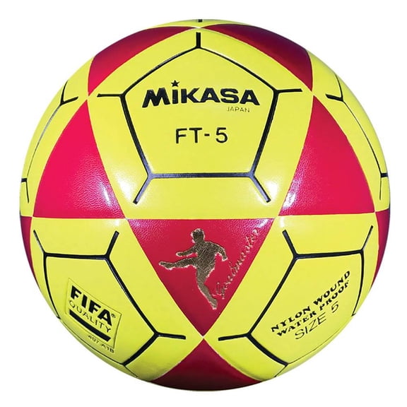 Mikasa USA FT-5 Series Size 5 Foot Volley or Rec Soccer Ball, Red and Yellow