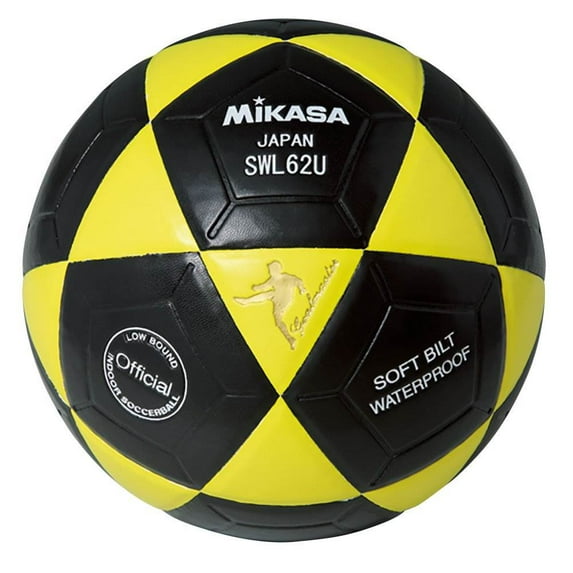 Mikasa USA SWL 62 Mini Series Futsal Foot Volley or Indoor Soccer Ball, Yellow