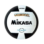 Mikasa VQ2000 Plus NFHS Competition Indoor Volleyball, Black/White