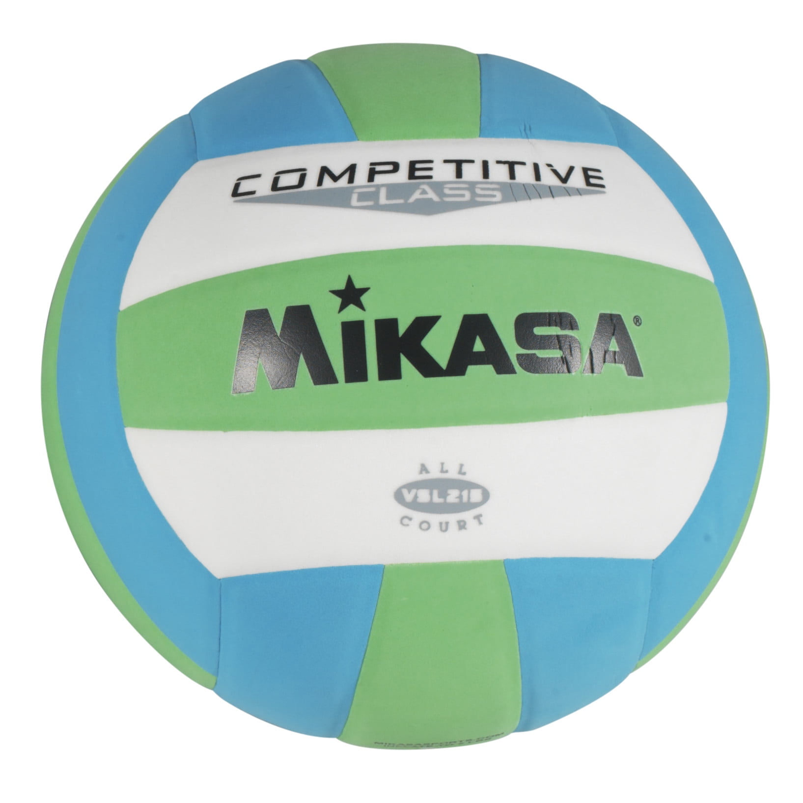 Coastal Breeze Indoor/Outdoor Synthetic Leather Volleyball in Green/Blue/White