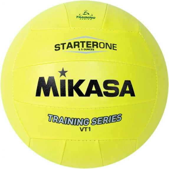 Mikasa VT1 Starter One Training Indoor Volleyball, Yellow