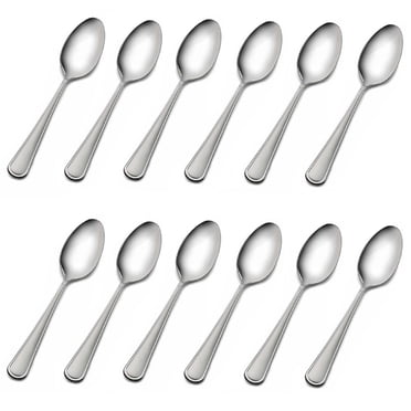 Mikasa Satin Loft 18/10 Stainless Steel Teaspoon – Set Of Six Silver Flatware