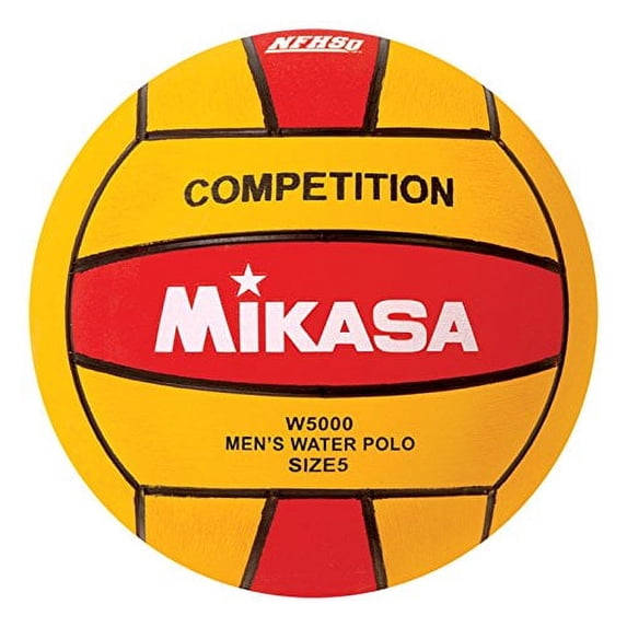 Mikasa W5000RED Competition Game Ball, Red/Yellow, Size 5
