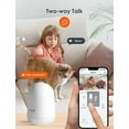 thumbnail image 1 of Mikayoo Baby Monitor, 1080P Indoor Camera with Audio and Night Vision Function, Infrared Night Vision Device, 2-Way Talk, Temperature Sensor and Feeding Reminder, 1000ft Range (White), 1 of 4