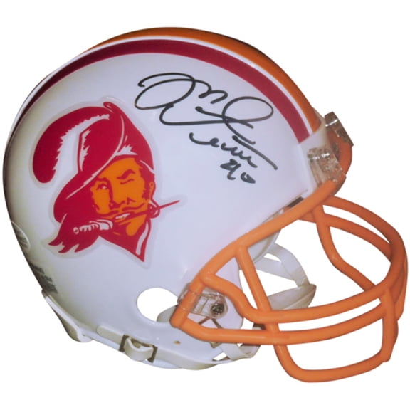 Mike Alstott Autographed Tampa Bay Buccaneers (Throwback White) Mini Helmet - JSA