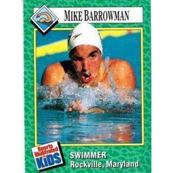 Mike Barrowman 1990 SI for Kids Swimming Rookie Card