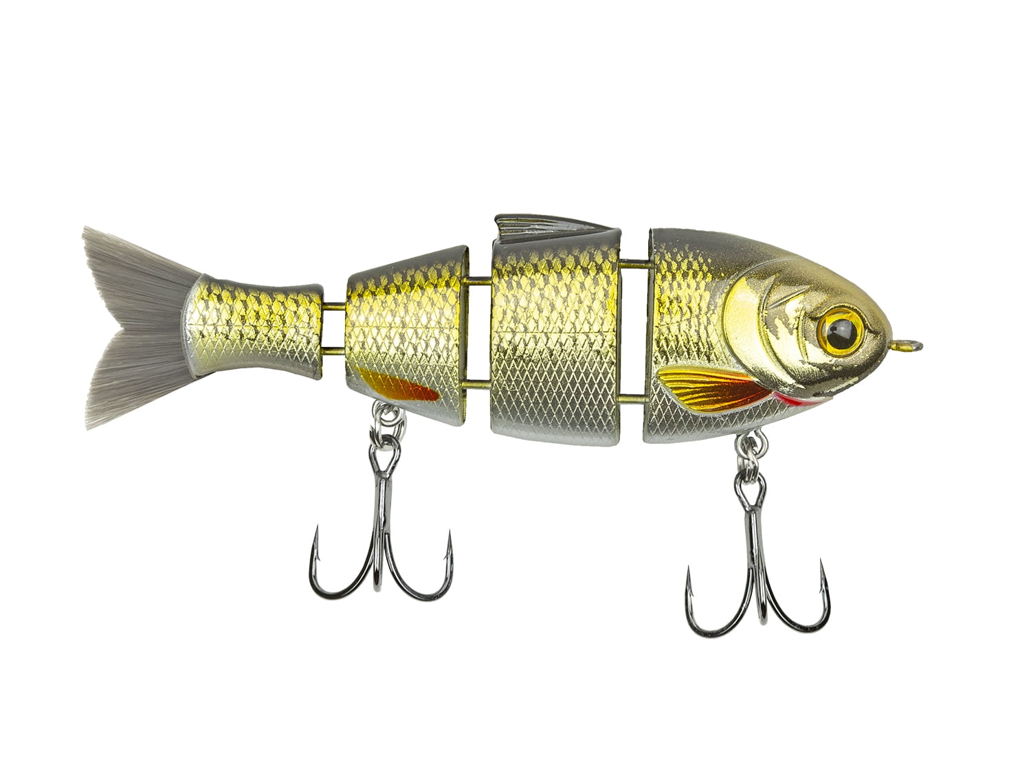 Mike Bucca's Baby Bull Shad by The Catch Co. 3.75 1/2oz Golden Shiner  1pack 