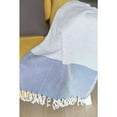 thumbnail image 1 of Mike&Co. New York Turkish Cotton Handwoven Single Throw Blankets with Tassels Blue, 1 of 5