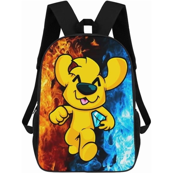 Mike Crack Outdoor Durable Backpack Multifunction Casual Canvas Bag Cartoon Backpack Daypack Bookbag Travel Bag