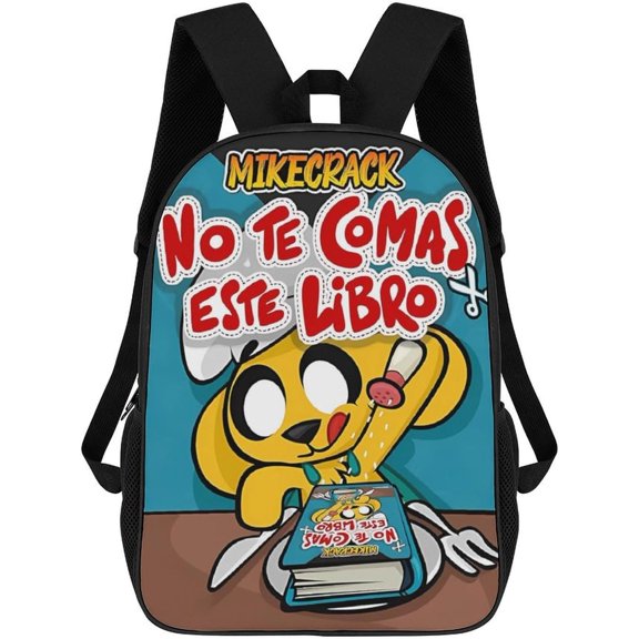 Mike Crack Unisex Multifunction Outdoor Durable Backpack Casual Cartoon Daypack Bookbag Travel Bag