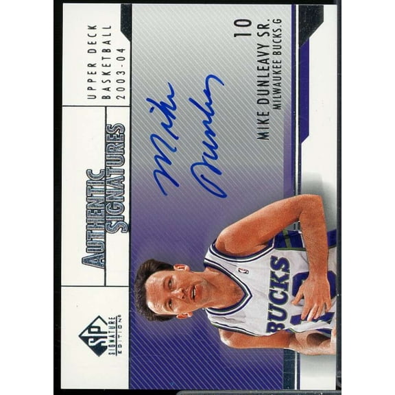 Mike Dunleavy Sr. Card 2003-04 SP Signature Edition Signatures #DU