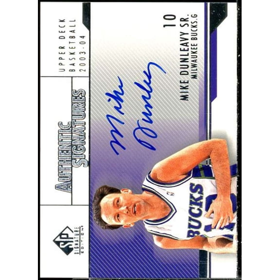 Mike Dunleavy Sr. Card 2003-04 SP Signature Edition Signatures #DU