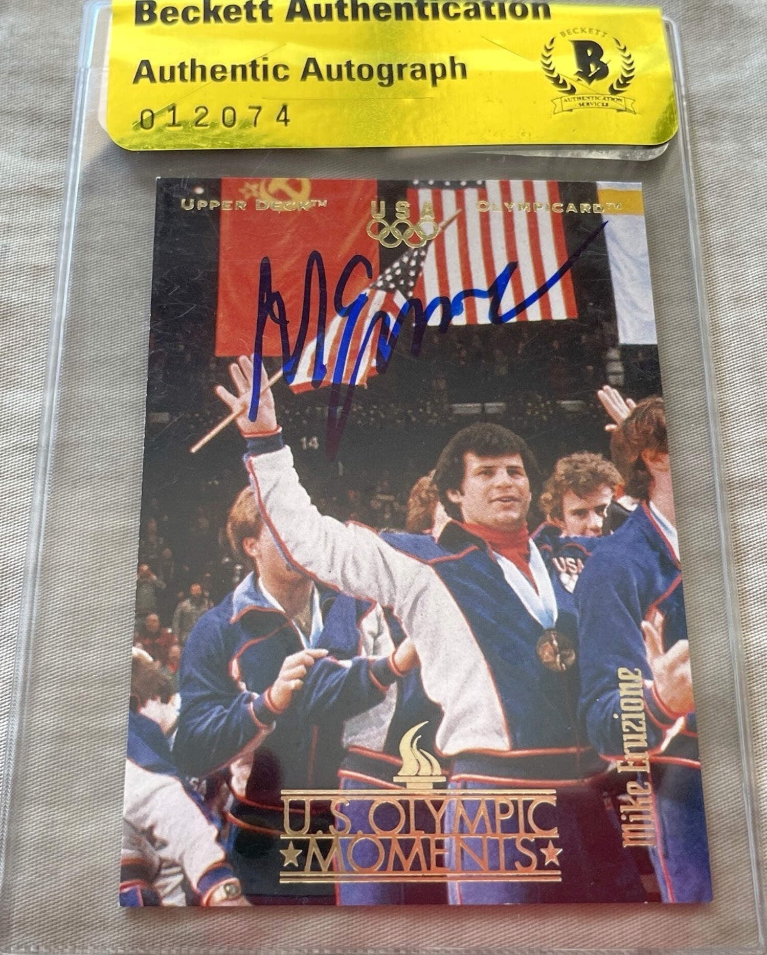 GFA 1980 Miracle Sur Glace Capitaine Mike Eruzione Signé 8x10