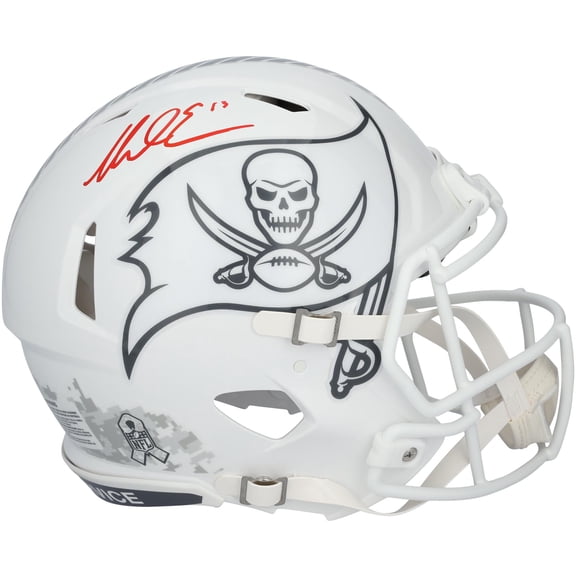 Mike Evans Tampa Bay Buccaneers Autographed Riddell 2024 Salute to Service Authentic Helmet - Fanatics Authentic Certified