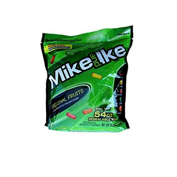 Mike & Ike Chewy Assorted Fruit Flavored Candies, 54 Oz