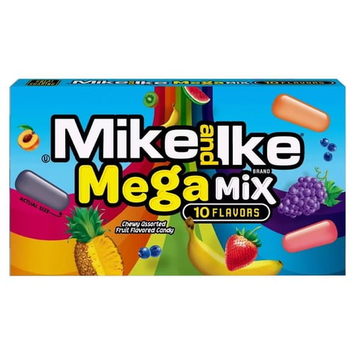 Mike & Ike Mega Mix 120g, British Import (Pack of 6)