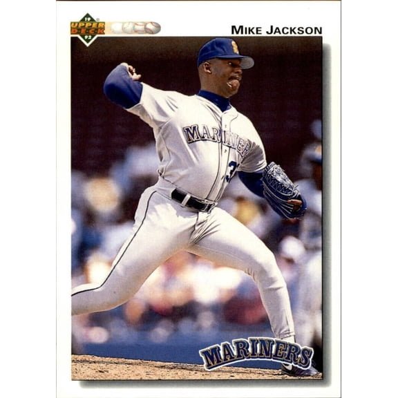 Mike Jackson 1992 Upper Deck MLB #593 Baseball Card Seattle Mariners