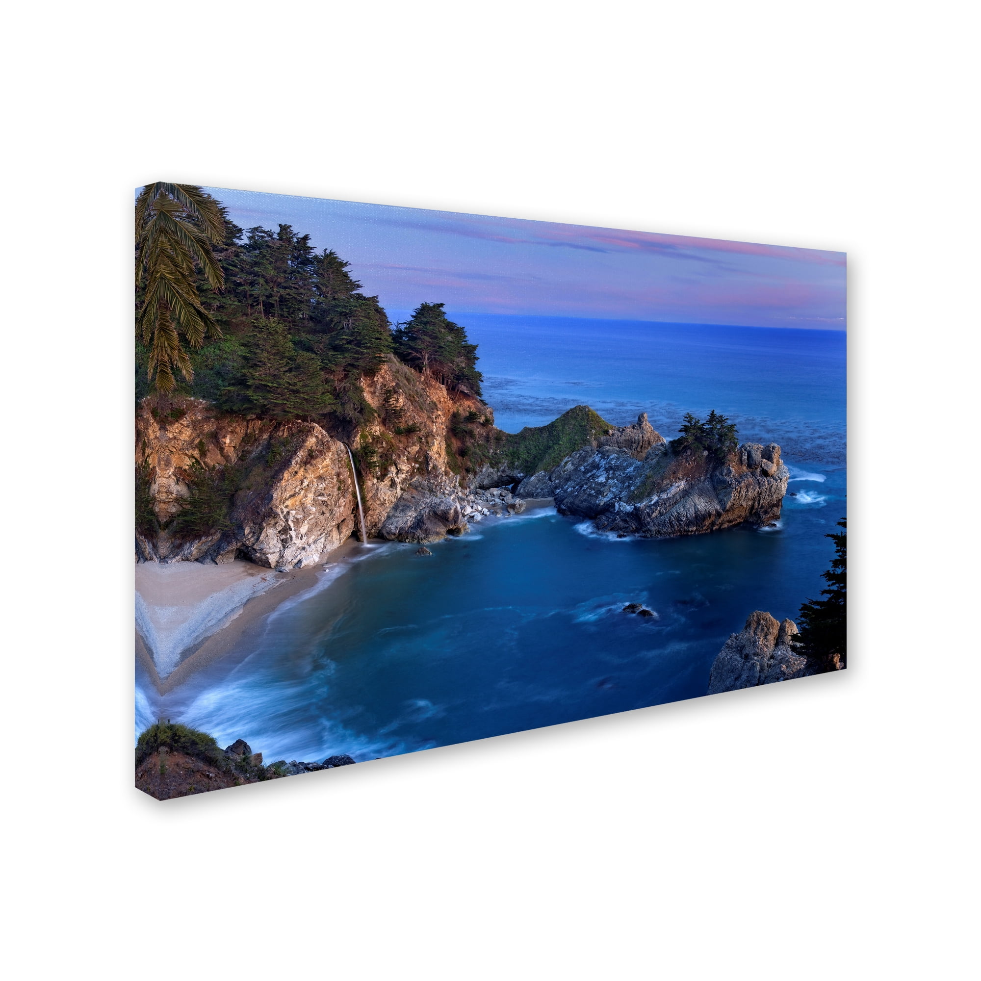 Big Sur McWay Falls Coastal Landscape Canvas Art