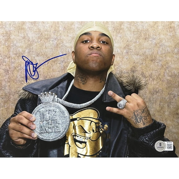 Mike Jones Signed Autograph 8x10 Beckett 2 Rapper