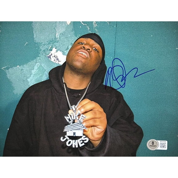 Mike Jones Signed Autograph 8x10 Beckett 3 Rapper