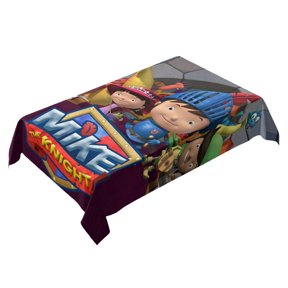 Mike the Knight-theme square tablecloth has an iconic print, fits most tables, and is easy to care for perfect gifts for fans friends and family60" x 87"152*220cm