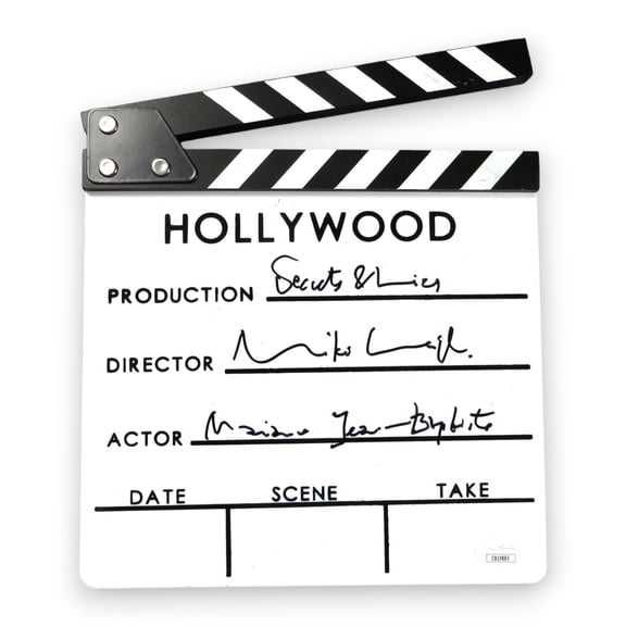 Mike Leigh Signed Autographed Movie Clapper "Secrets & Lies" JSA CB19885