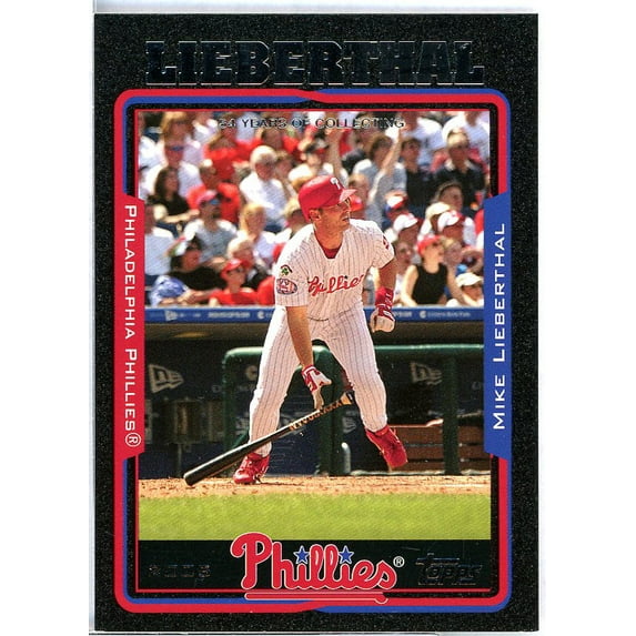 Mike Lieberthal Card 2005 Topps Black #170