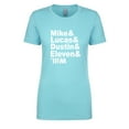 thumbnail image 1 of Mike & Lucas & Dustin & Eleven & Will Womens crewneck tee, 1 of 1