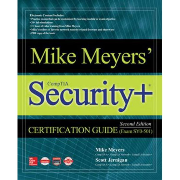 Pre-Owned Mike Meyers' Comptia Security+ Certification Guide, Second Edition (Exam Sy0-501) (Paperback) 126002637X 9781260026375