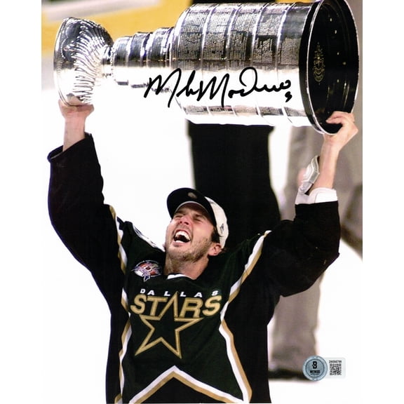 Mike Modano Autographed Hand Signed 8x10 Dallas Stars Vertical Photo - Beckett COA
