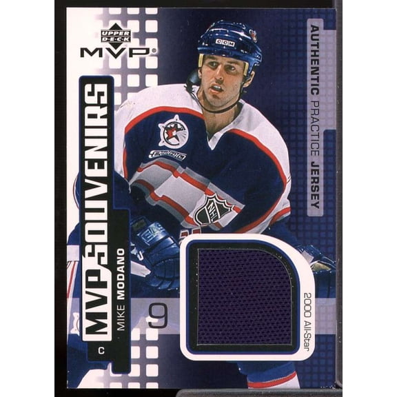 Mike Modano Card 2002-03 Upper Deck MVP Souvenirs Jerseys #SMO