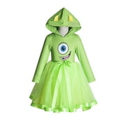 RUIKAJIA Mike, Monster Inc Mike, Mike Wazowski costume Sully Mike Roz Celia Randall dress for girls