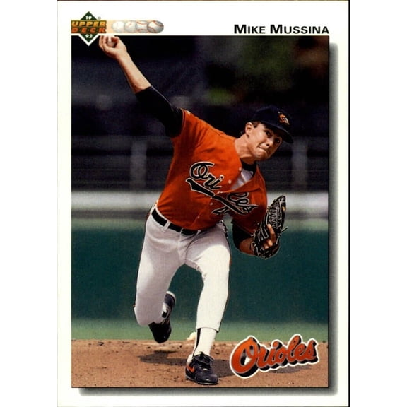 Mike Mussina 1992 Upper Deck MLB #675 Baseball Card Baltimore Orioles