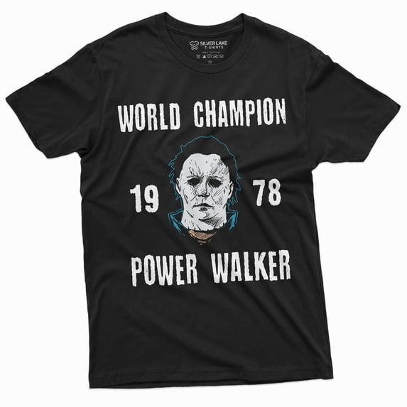Mike Myers Halloween T-Shirt Mens Michael Myers Teeshirt Champion Power Walker Tee