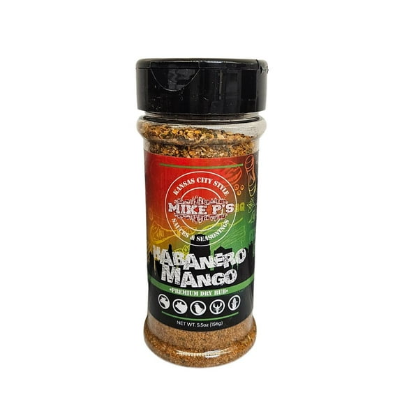 Mike P's Kansas City Habanero Mango Dry Rub, 5.5oz (Pack of 2)