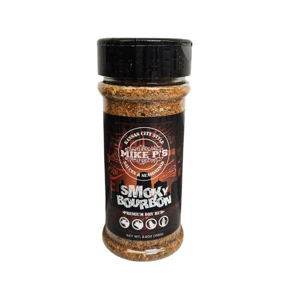 Mike P's Kansas City Smoky Bourbon Dry Rub, 5.5oz (Pack of 2)