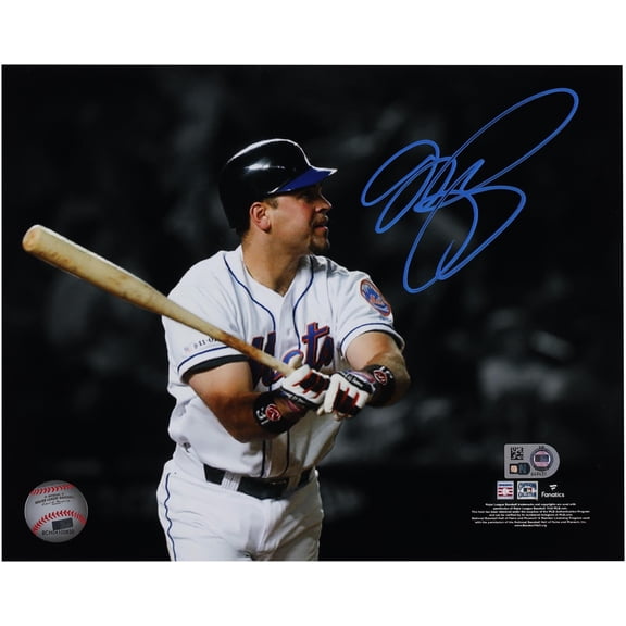 Mike Piazza New York Mets Autographed 8" x 10" Home Run Spotlight Photograph - Fanatics Authentic Certified