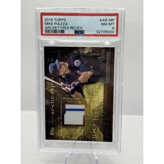 Mike Piazza Patch 58/99 PSA 8 2015 Topps Archetypes New York Mets