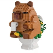 Mike Rie Capybara Building Block Set, 610 Pieces ABS Micro Building Blocks Animal Display Model, Cute Capybara Figure Desk Home Office Decoration, Collectible Model Kit