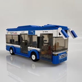 Mike Rie City Bus Building Blocks Set with 3 Mini Figuresone driver and two passengers, Creative Public Transport Vehicle Model Kit for DIY Assembly and Display, 235PCS