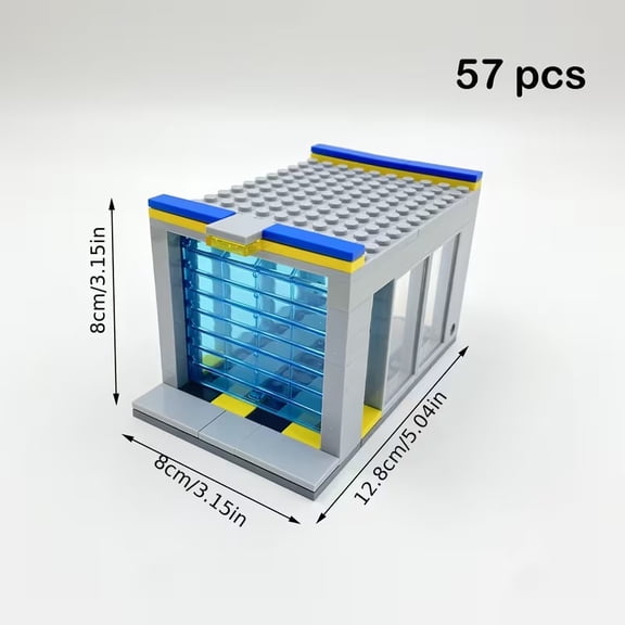 Mike Rie City Garage Building Set, 57pcs ABS Modular Parking Lot Model Kit
