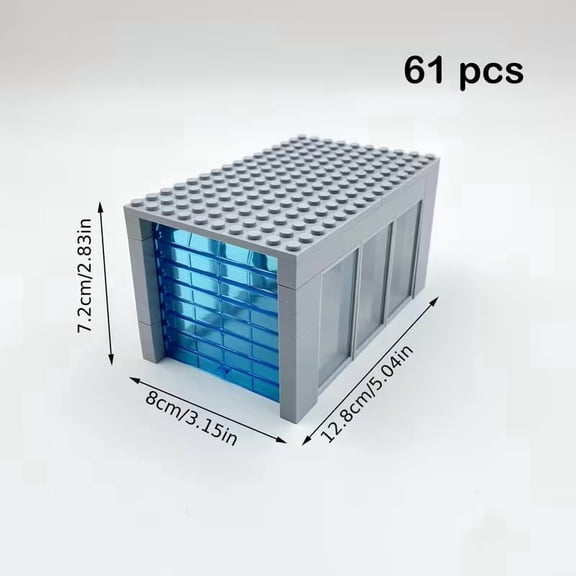 Mike Rie City Garage Building Set, 61pcs ABS Modular Parking Lot Model Kit