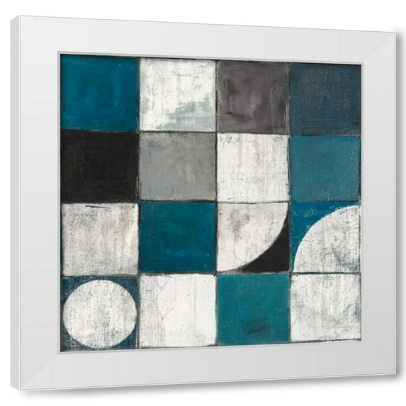 Mike Schick 4x14 White Modern Wood Framed Wall Art Titled - Tango Detal I BW