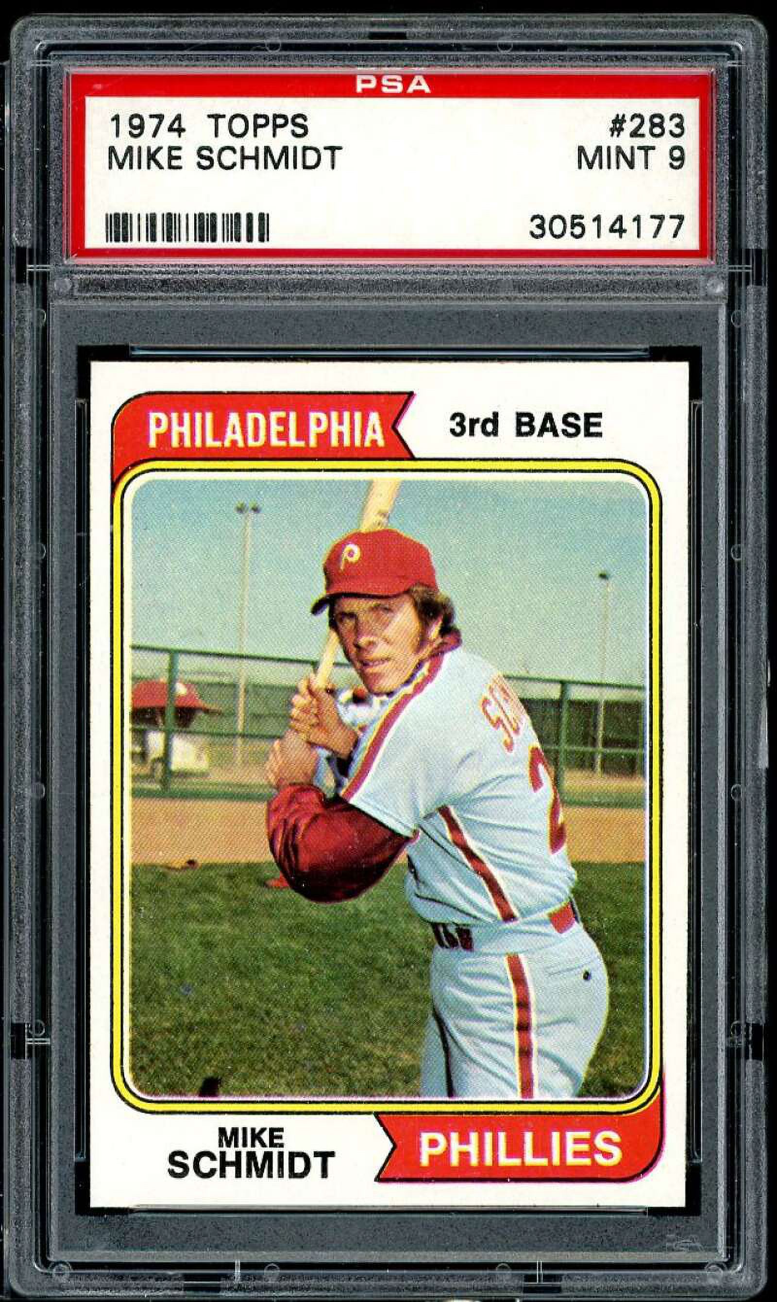 Mike Schmidt Card 1974 Topps 283 PSA 9 (centered)