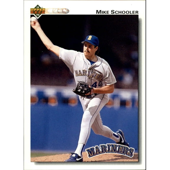 Mike Schooler 1992 Upper Deck MLB #405 Baseball Card Seattle Mariners
