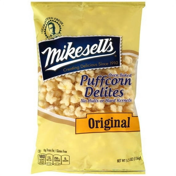 Mike Sells Original Puffcorn Delites, 5.5oz Puffed Snacks